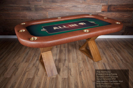 BBO Helmsley Poker Table W/ Matching Dining Top  BBO Poker Tables   