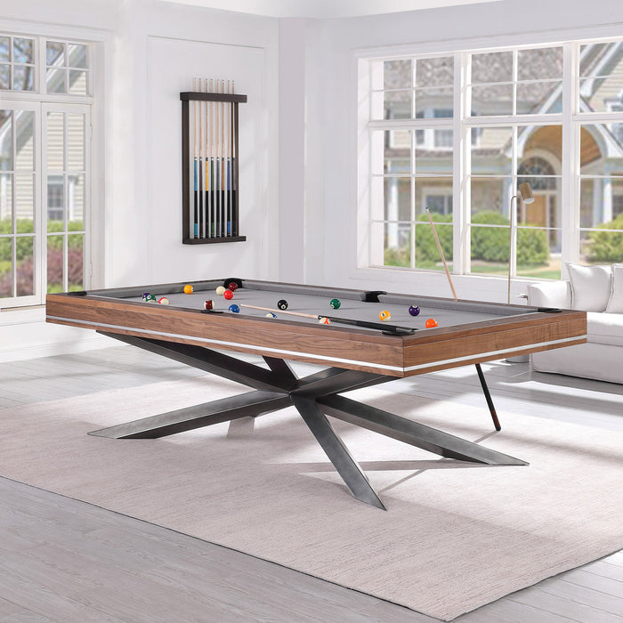 Playcraft Astral 8' Slate Pool Table in Walnut Finish