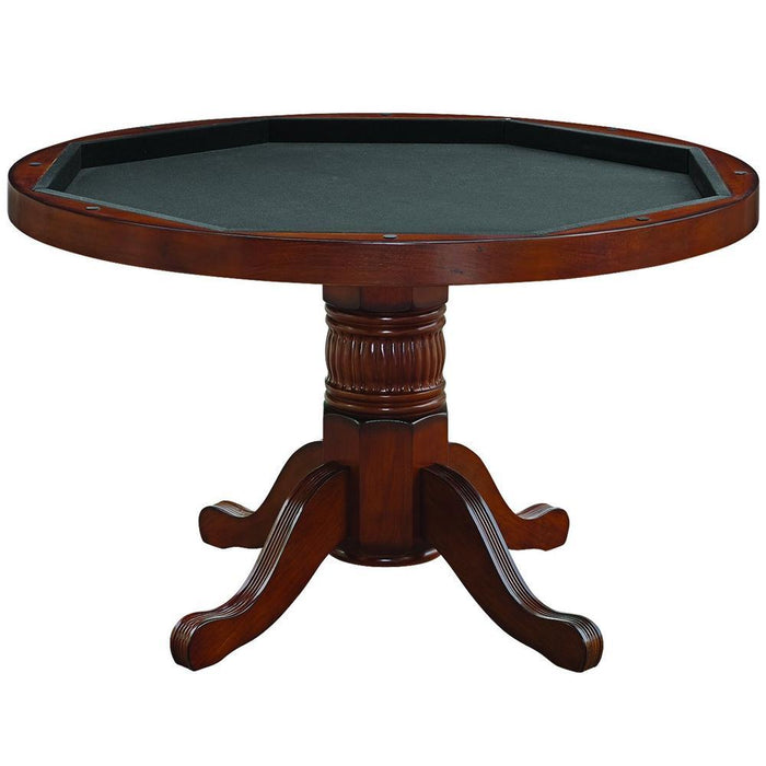 RAM Game Room 48" Poker and Multi-Use Game Table - Chestnut Poker Tables RAM Game Room   