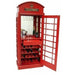 RAM Game Room Old English Telephone Booth Bar Cabinet in Red Bars & Cabinets RAM Game Room   