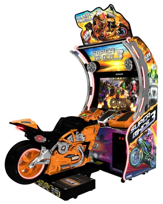 Raw Thrills Super Bikes 3 Arcade Games Raw Thrills Orange  