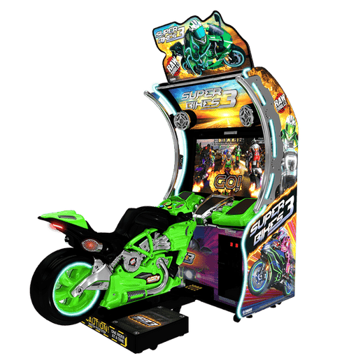Raw Thrills Super Bikes 3 Arcade Games Raw Thrills Green  