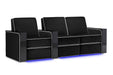 Valencia Naples Elegance Home Theater Seating Valencia Theater Seating Raven Row of 3 - Loveseat Right | Width: 93" Height: 37" Depth: 35.5" 
