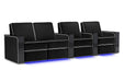Valencia Naples Elegance Home Theater Seating Valencia Theater Seating Raven Row of 4 - Loveseat Left | Width: 124" Height: 37" Depth: 35.5" 