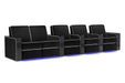 Valencia Naples Elegance Home Theater Seating Valencia Theater Seating Raven Row of 5 Loveseat Left | Width: 155" Height: 37" Depth: 35.5" 