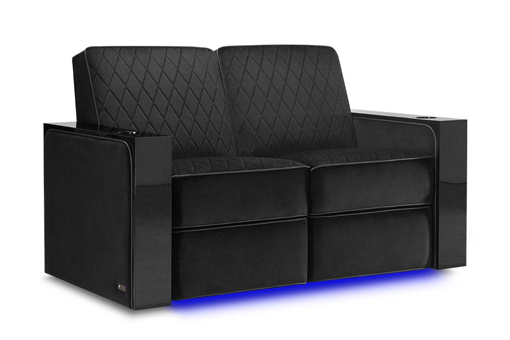 Valencia Naples Prestige Home Theater Seating Valencia Theater Seating Raven Row of 2 - Loveseat | Width: 62" Height: 37" Depth: 35.5" 