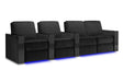 Valencia Naples Prestige Home Theater Seating Valencia Theater Seating Raven Row of 4 - Loveseat Right | Width: 124" Height: 37" Depth: 35.5" 