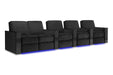 Valencia Naples Prestige Home Theater Seating Valencia Theater Seating Raven Row of 5 Loveseat Left | Width: 155" Height: 37" Depth: 35.5" 