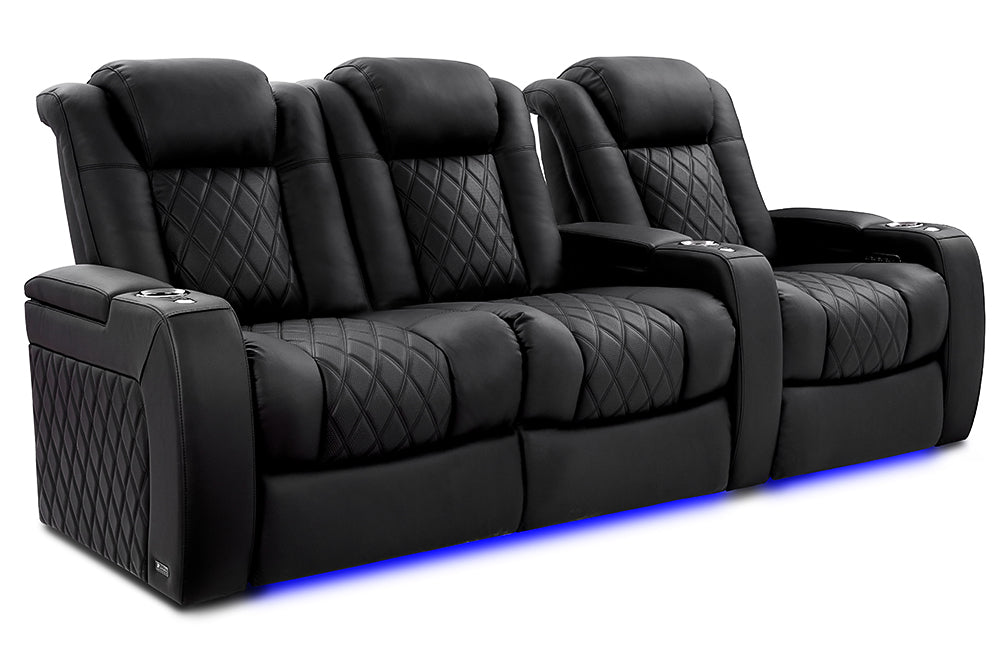 Valencia Tuscany XL Ultimate Edition Home Theater Seating Valencia Theater Seating Onyx Row of 3 – Loveseat Left | Width: 96.75" Height: 46" Depth: 39.5" 