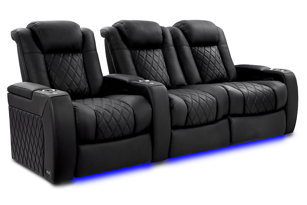 Valencia Tuscany XL Ultimate Edition Home Theater Seating Valencia Theater Seating Onyx Row of 3 – Loveseat Right | Width: 96.75" Height: 46" Depth: 39.5" 
