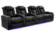 Valencia Tuscany XL Ultimate Edition Home Theater Seating Valencia Theater Seating Onyx Row of 4 – Loveseat Right | Width: 129" Height: 46" Depth: 39.5" 