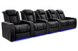 Valencia Tuscany XL Ultimate Edition Home Theater Seating Valencia Theater Seating Onyx Row of 5 – Loveseat Right | Width: 161.25" Height: 46" Depth: 39.5" 