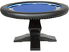 BBO Ginza LED Poker Table Poker Tables BBO Poker Tables Blue Velveteen Standard No 