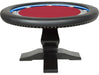 BBO Ginza LED Poker Table Poker Tables BBO Poker Tables Red Velveteen Standard No 