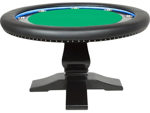 BBO Ginza LED Poker Table Poker Tables BBO Poker Tables Green Velveteen Standard No 