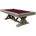 Playcraft Brazos River 8' Slate Pool Table - Leather Drop Pockets Pool Tables Playcraft Weathered Grey  