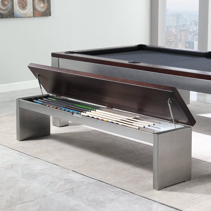 Playcraft Genoa Slate Pool Table with Dining Top Pool Tables Playcraft 7' Length 2pcs Storage Bench (+$2390) 