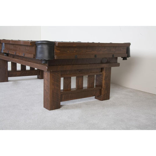 Viking Northwoods Rustic Barnwood Cheyenne Pool Table - Dark Finish Pool Tables Viking Log Furniture   