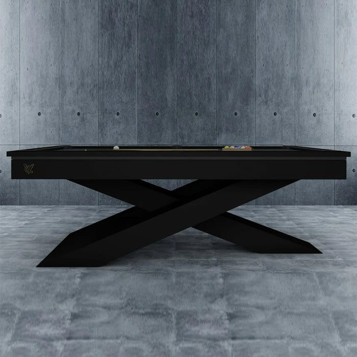 White Billiards Ultimate Modern Slate Pool Table Pool Tables White Billiards 7ft Length Black 